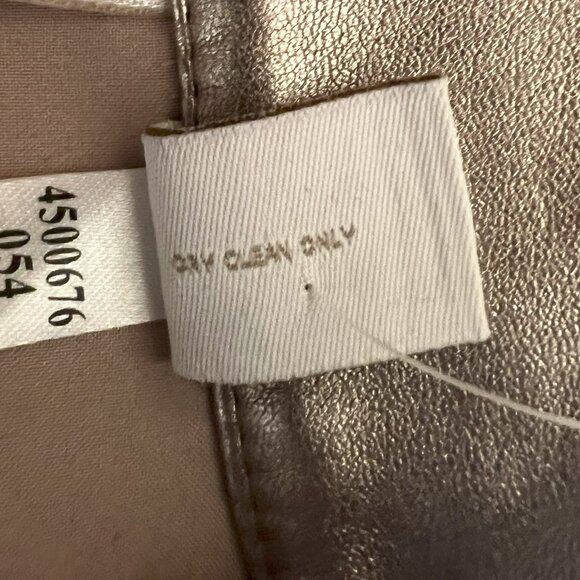 #193 NWT Chico's Shiny Pleather Jacket Size 4 (20) - Picture 7 of 7